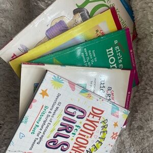 Colorful Devotional and Guide Books for Girls
